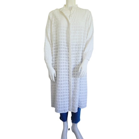 [1X] Lafayette 148 New York Button Down Dress/Duster - Picture 2 of 15